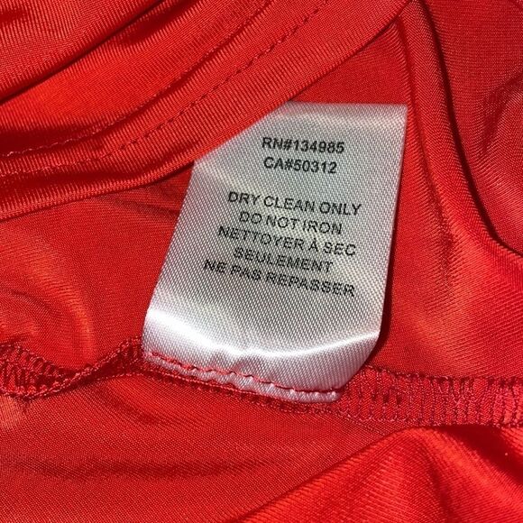 For Love & Lemons Garden Rose Dress in Hot Red - Picture 8 of 9